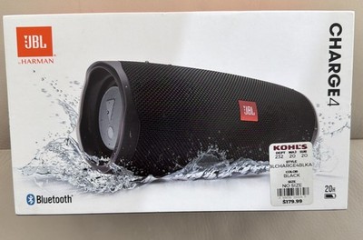 JBL Charge 4 Bluetooth Wireless Connectivity Portable Speaker - Black