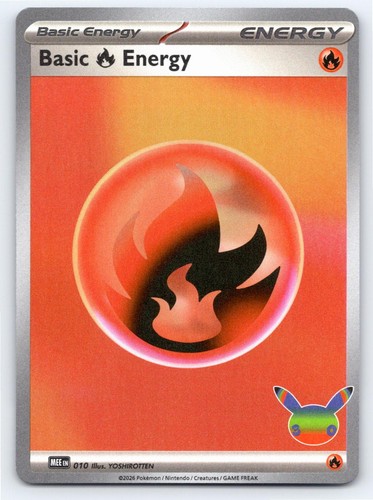 MEGA EVOLUTION ENERGIES BASIC FIRE ENERGY (30TH CELEBRATION) 010 HOLO A100565