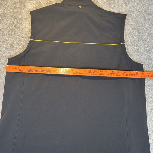Stryker Men's Soft Comfort Vest Zipper Close Pockets Size Large Black Yellow New - Picture 6 of 10