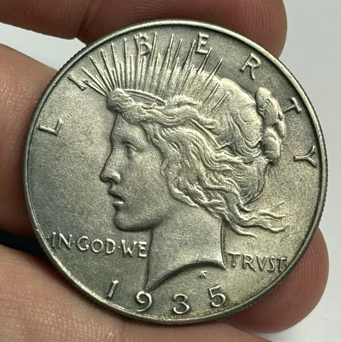 XF 1935-P Peace Silver Dollar (all original), U.S. Type Coin $1