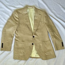 Spier  MacKay Custom Di Pray Oatmeal Linen/Silk Jacket 40R