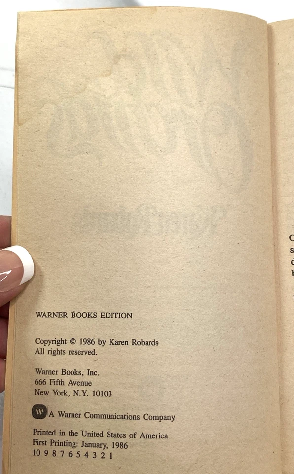 Wild Orchids Karen Robards PB Paperback Book First Printing 1986 Foto 4 de 4