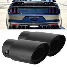 2x For Ford Mustang Gt Car Exhaust Pipe Tip Rear Throat Muffler Tailpipe