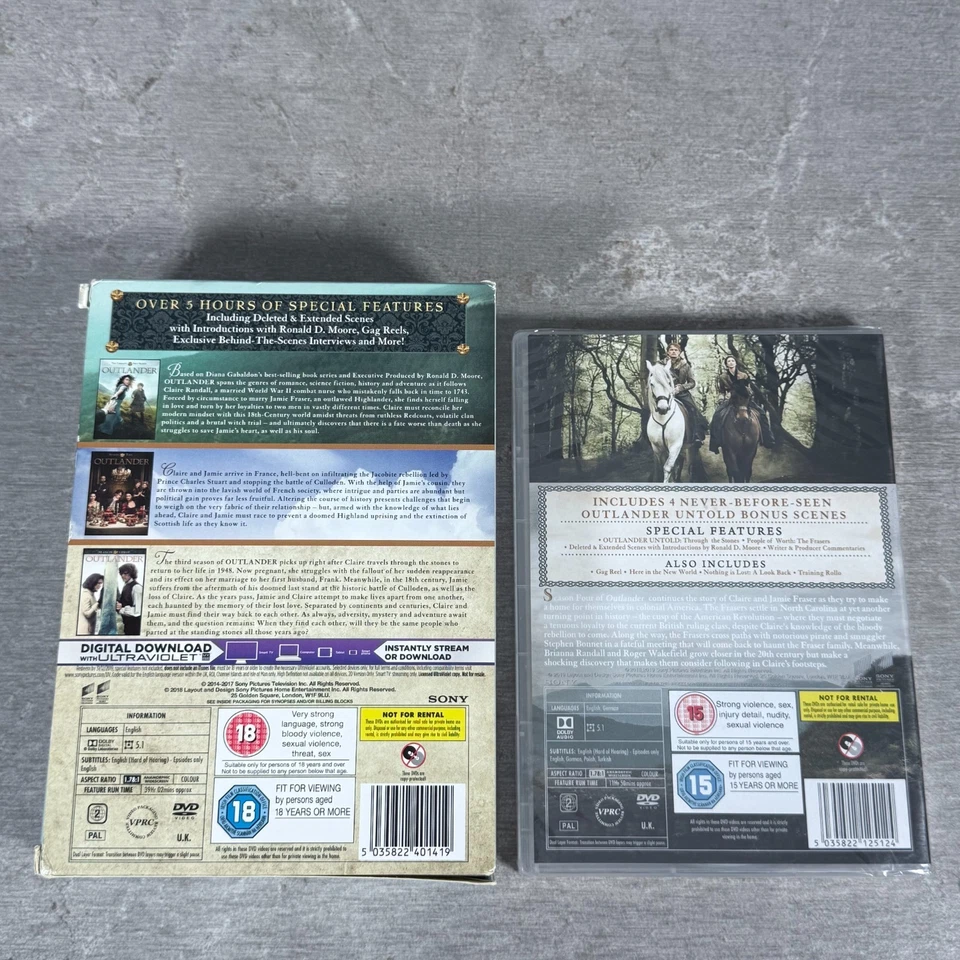 Outlander Seasons 1-4 DVD Box Set Bundle - Historical Drama Series UK Region 2 - Image 4 of 4