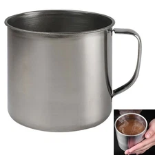 1 Large Stainless Steel Cup Mug Bowl Tumbler 32oz Soup Drink Coffee Camp Travel