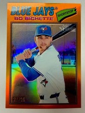 🔥BO BICHETTE 2026 Topps Heritage Baseball Orange Foil  24/25🔥