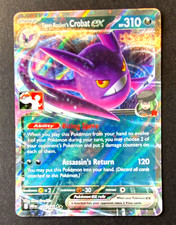 Team Rocket's Crobat ex 122/182 Prize Pack Series HOLO🌈NM Near Mint Double Rare