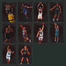 1999 Bowmans Best Performers Complete Set 10 Basketball Cards Shaquille ONeal NM