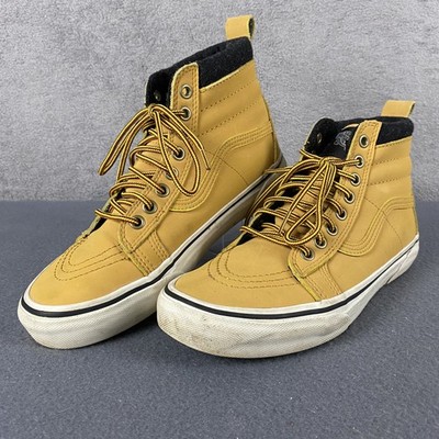 Vans Sk8-Hi MTE Shoes Mens Size Wheat Yellow High Top Skateboard