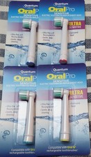 Oral-B Sensitive-Ultra Soft Electric Toothbrush Head Replacement x4 Quantum Labs