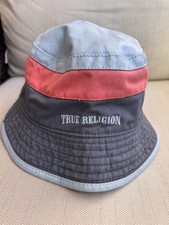 TRUE RELIGION Women’s Denim Material Fedora Hat- One Size