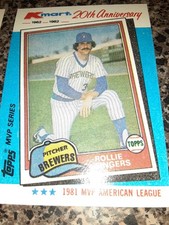 1982 Topps Kmart MVP Series - Rollie Fingers #40