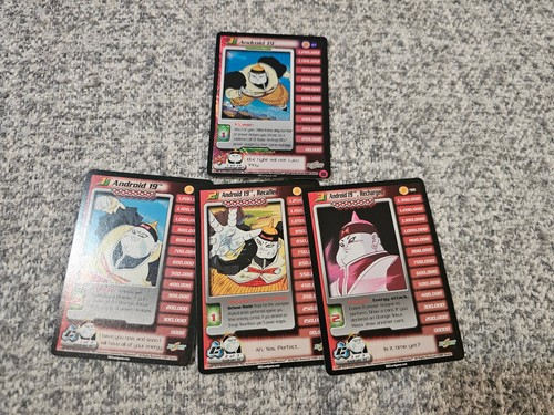 Android 19 HOLO FOIL Rare LIMITED DBZ TCG 117.+ 3 PERSONALITY CARDS