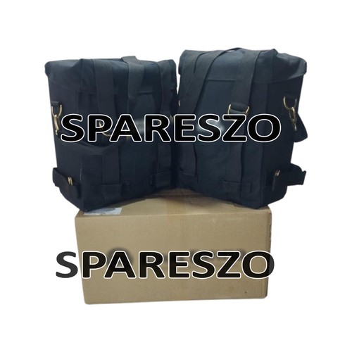"PANNIER PAIR BLACK & MOUNTING KIT" Fit For Royal Enfield Meteor 350 - Picture 4 of 17