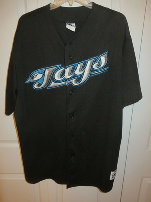 blue and black baseball jersey