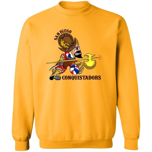 San Diego Conquistadors Sweatshirt Classic Crewneck | ABA Basketball Team - Picture 6 of 7