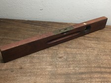 Vintage STANLEY No.0 Level, 24" Made in USA ~ Brass plate & bubbles all original
