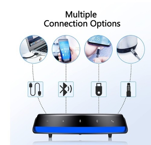 Bluetooth Speakerphone Conference Microphone Computer Speakers with Microphone U - Picture 2 of 7