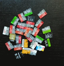 Lot of 5 64 Gb Class 10 UHS-1  micro SD memory cards mixed brands