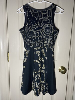 marauders map skater dress Black Milk Harry Potter Maruaders Map Reversible Skater Dress medium