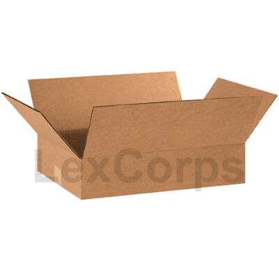 25-Pack Of 15x12x4" Shipping Boxes – Strong 32 ECT Corrugated Cardboard, Ships Flat