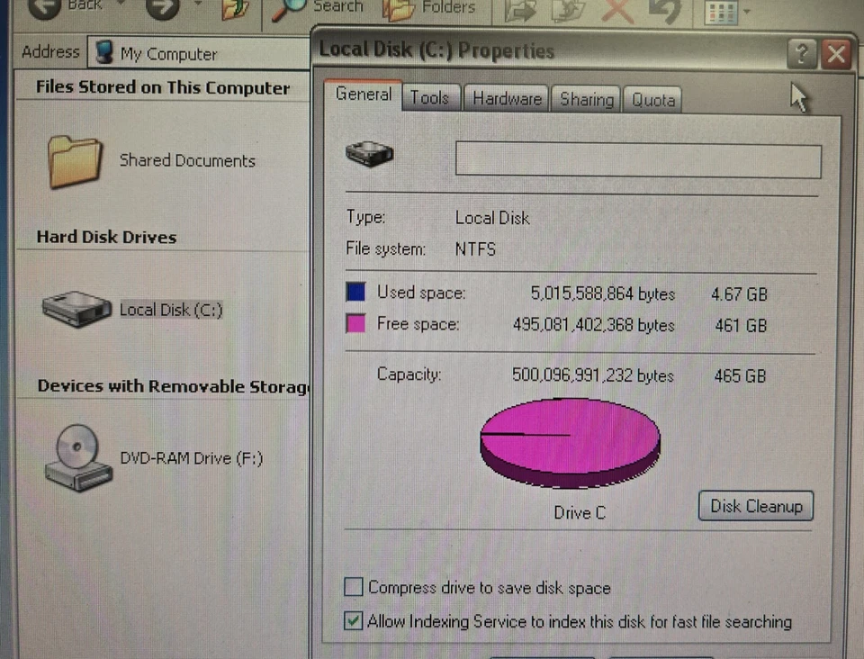 Vintage SMALL Windows XP PC - Great for games! IBM Core2Duo, 500GB USFF - TESTED - Image 4 of 4
