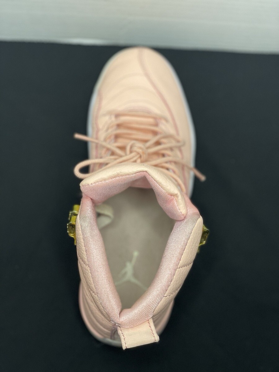 Nike Air Jordan 12 Retro Pink, White, Gold Size Y7 Pre-owned