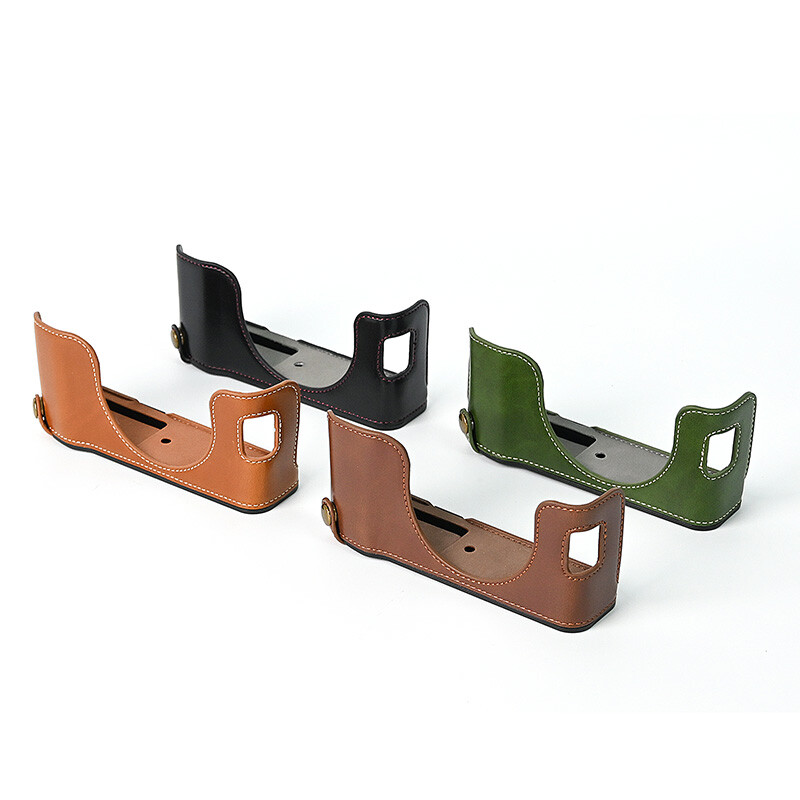 Leather Half Case for FUJI X100V FUJIFILM Camera Grip With Strap