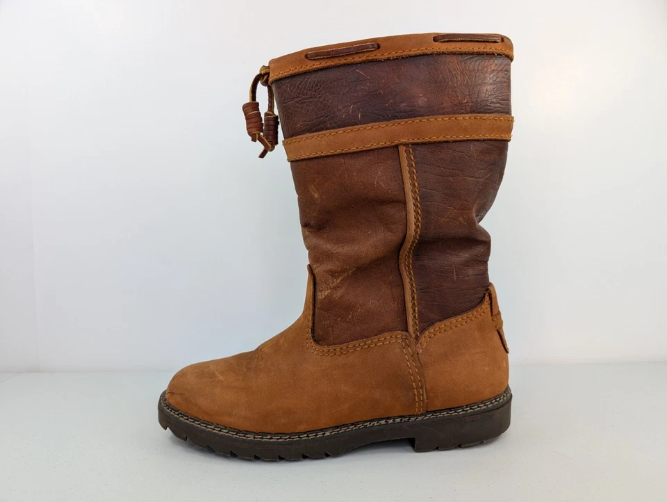 Bass Waterproof Leather Boots Womens Size 7.5 M Lined High Brown Western 2269W  - Image 2 of 4