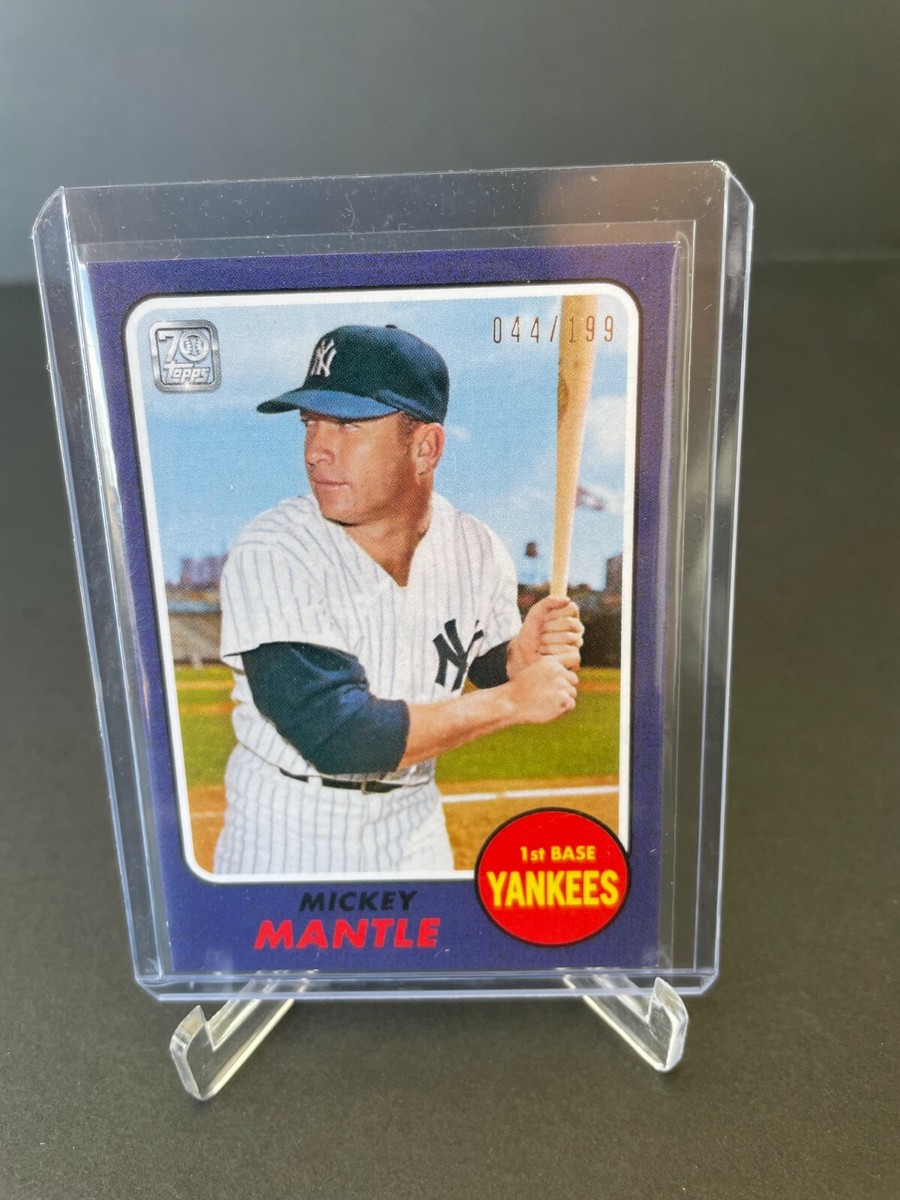 2021 Topps X Mickey Mantle 44/199 Collection 1968 Topps Reprint 