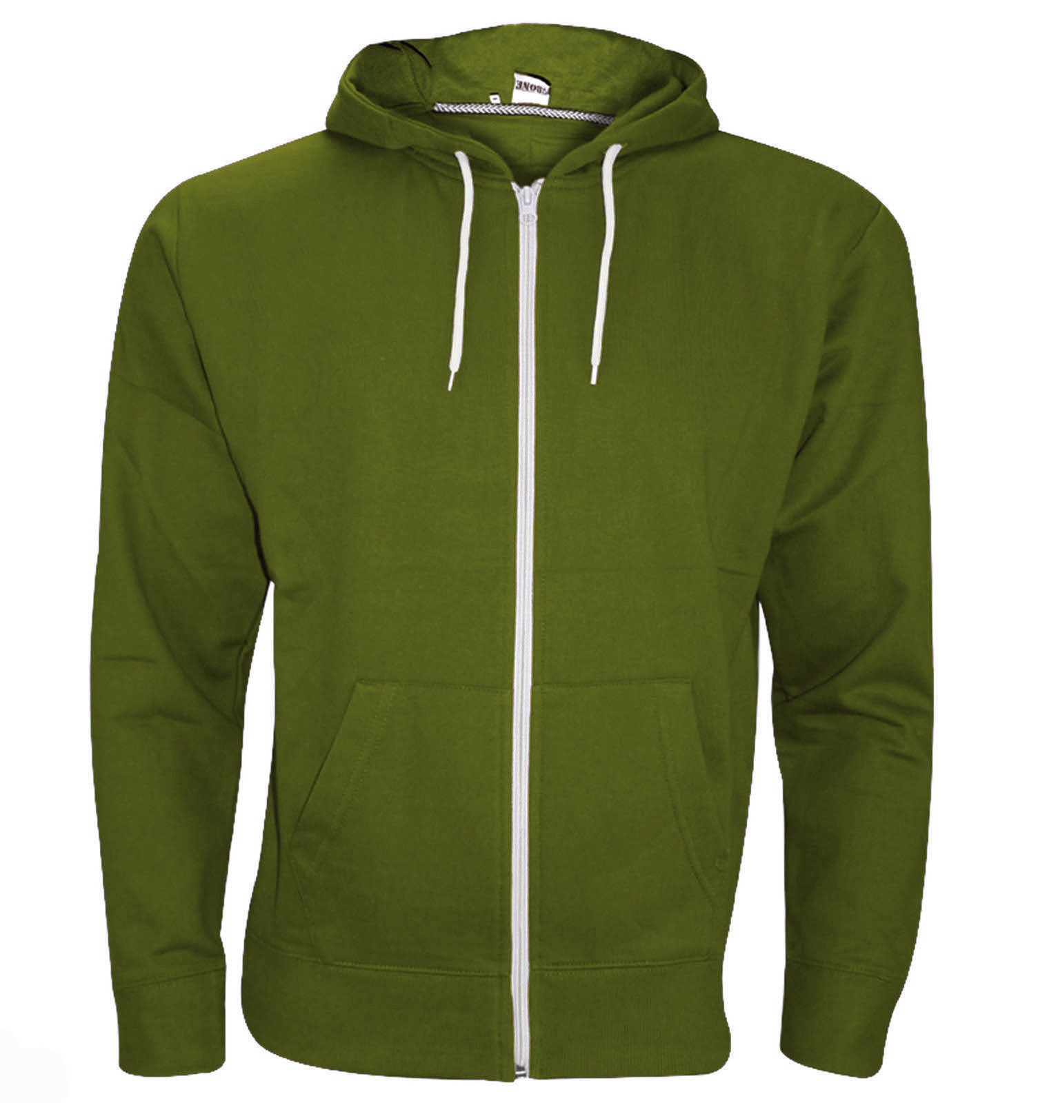 Plain Mens American Fleece Zip UP Hoody Jacket Soft Sweatshirt Hooded