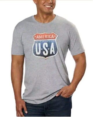 Galt Men's Graphic America USA Interstate Logo Men's T-Shirt XXL