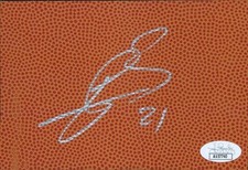 Ronny Turiaf Signed 4x6 Basketball Surface Card JSA Authenticated