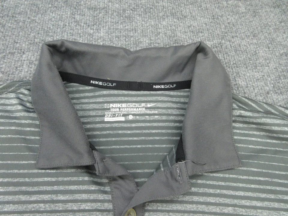 Camisa de golf Nike para hombre XL gris Tour Performance polo absorbente manga corta adulto XL Foto 4 de 4