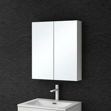 doporro Spiegelschrank Wandschrank Wandspiegel 60/80/100/120x70cm Weiß/Anthrazit