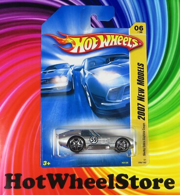 2007  Hot Wheels  New Models  Silver  SHELBY COBRA DAYTONA COUPE  #006 82-081224