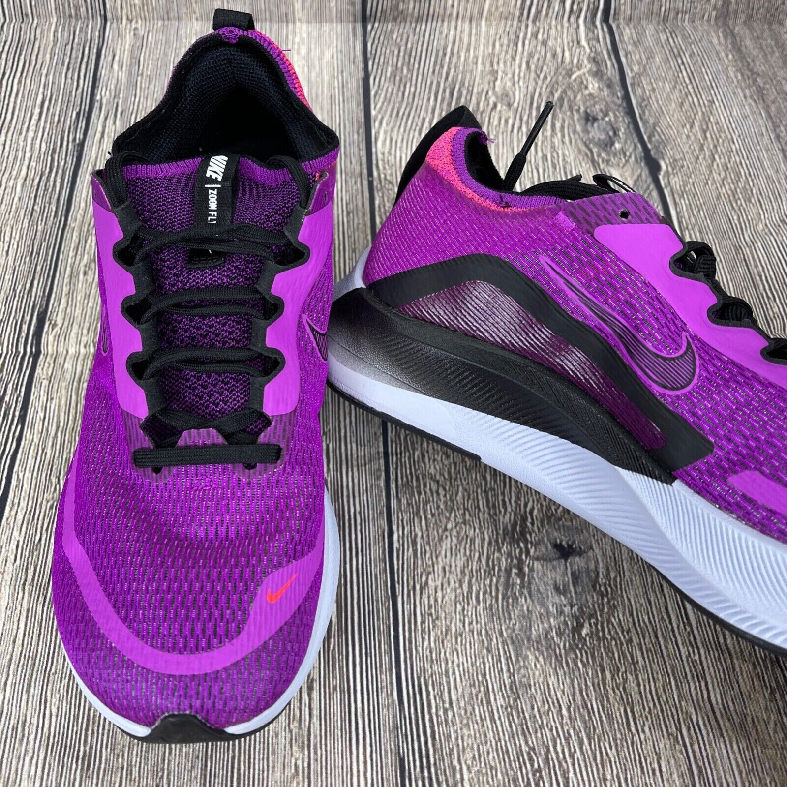 Nike Zoom Fly 4 Hyper Violet Black White Running Shoes Women s Size 8 nike-zoom-fly-4-hyper-violet-black-white-running-shoes-women-s-size-8