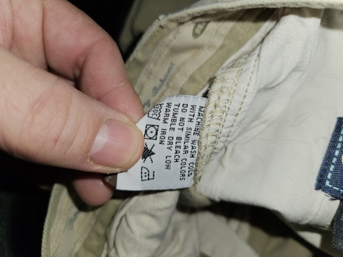 Tommy Bahama Relax Men's Size 38 (36×30) Beige Cotton Lycra Pants - Picture 5 of 11