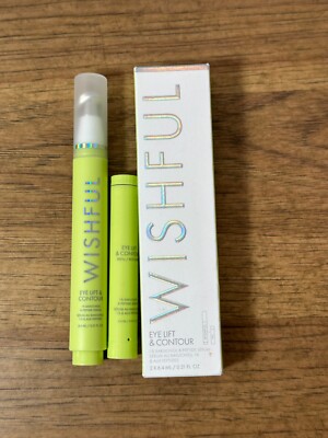 Wishful Eye Lift & Contour Bakuchiol Peptide Serum plus Refill .42 fl oz NIB New