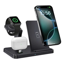 3in1 Wireless Charger Charging Station For Apple Watch 10 9 8 iPhone 16 15 14 XS