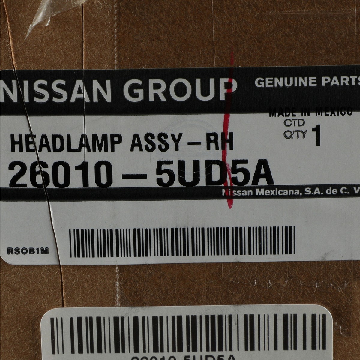 OEM NEW 2018-2019 Nissan Sentra SV Passenger Side Headlamp