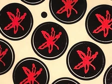 OSU Chrome Red on Black Football Helmet Award Decals FULL Qty (15) 3M 20MIL