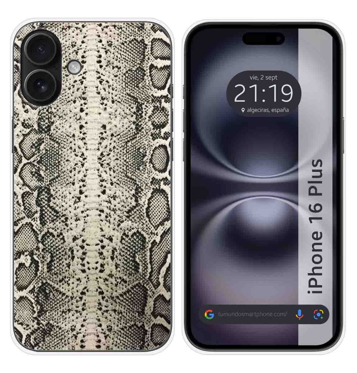 Cover Silicone per IPHONE 16 Plus (6.7) Disegno Animali 01 Disegni