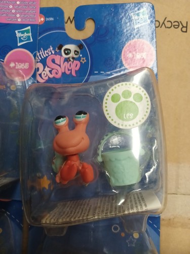 NEU Littlest Pet Shop Set 1865 Leguan 1866 Hund 1867 Einsiedler Krabbe 1868 Katze Neu im Karton - Bild 4 von 5