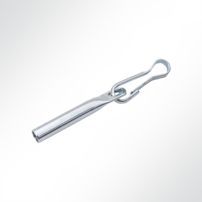 10x Lysel Seilendverschluss mit Simplexhaken verzinkt 8mm, 50mm Simplex