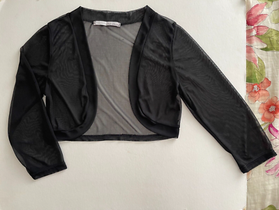 black chiffon shrug for dresses Chiffon Shrug