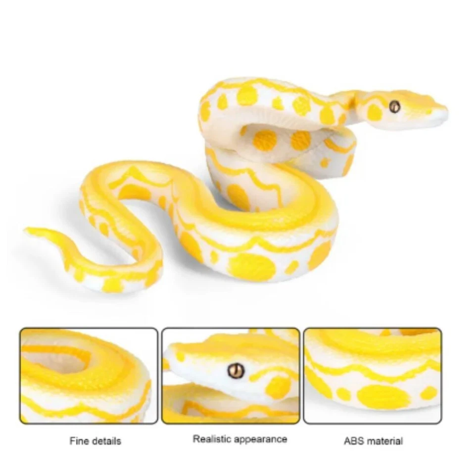 2 serpientes realistas falsas realistas juguete de goma de miedo broma fiesta broma para jardín Foto 3 de 4