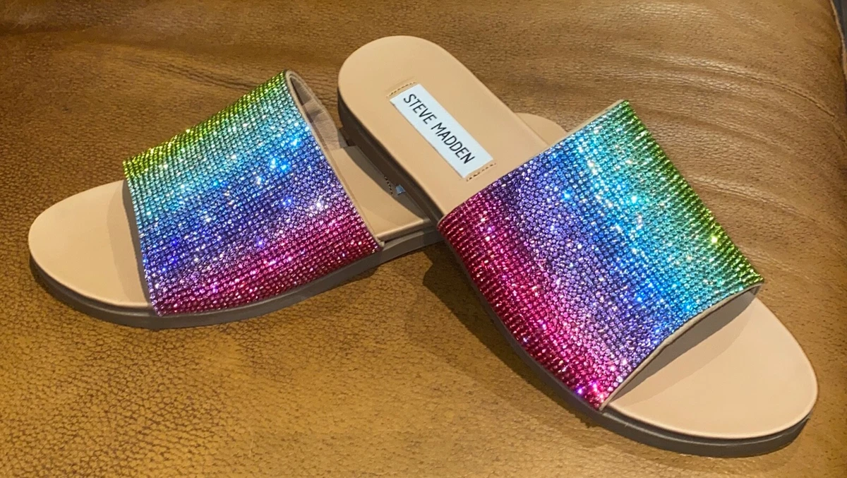 stunning lades steve madden flip flops sliders uk size 3 36 uk2