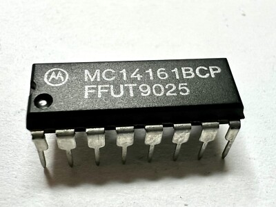 2 pcs of MC14161BCP Counter, Up, 4 BIT Binary, 16 Pin PDIP, Thru-Hole ...