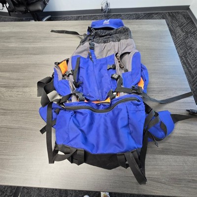 High Peak Simex Sport Hiking Backpack Blue Grey Internal Frame Camping Rucksack